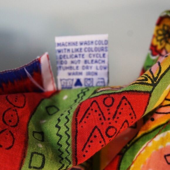 Just Cruising Top Tribal Boho African Print Short Sleeve V Neck Women XL Dashiki - Picture 11 of 12